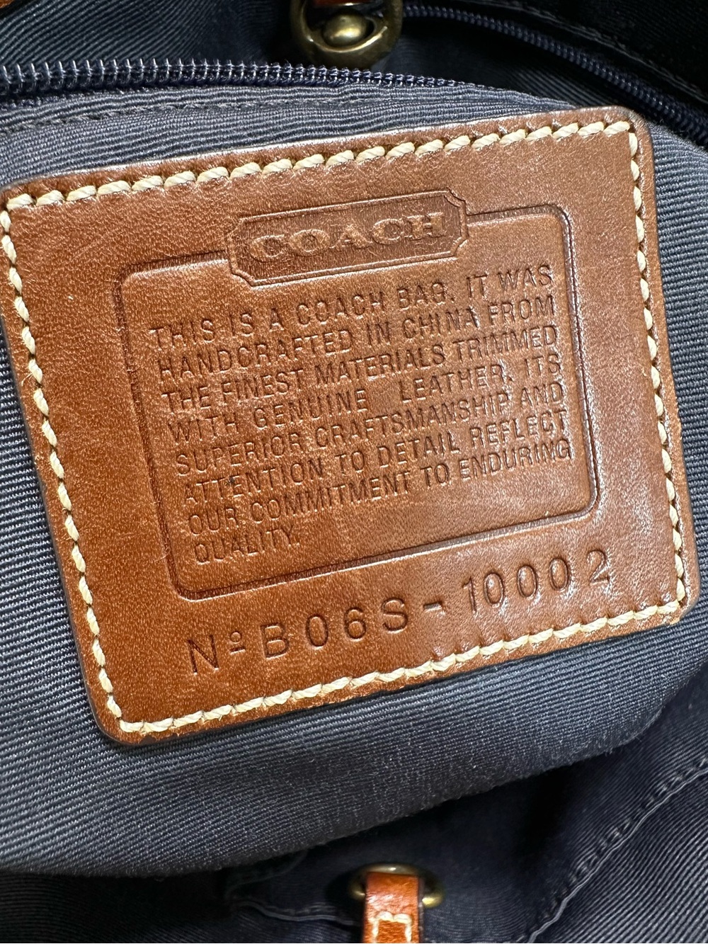 Coach Legacy Mosaic Denim Patchwork Tote Vintage Y2K - Picture 7 of 14